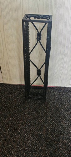 Black wrought iron rack - iron,