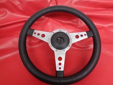 Moto Lita 15” Leather Steering Wheel , Jaguar Mk2 / E Type New Leather 