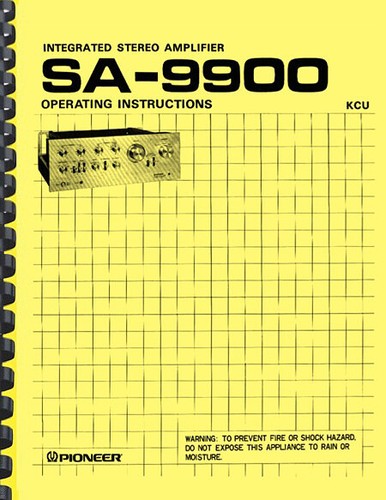 Pioneer 9900 stereo - pioneer, sa-9900