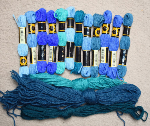Job lot unused wools - of,