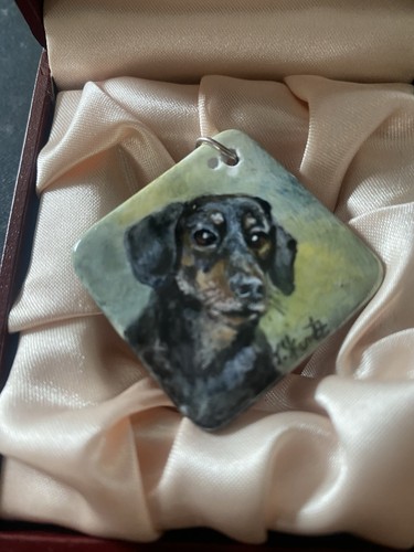 Hand painted dachshund - painted,