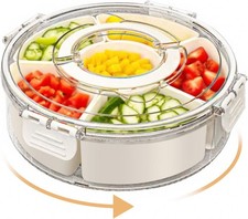 Party Divided Snack Plate Appetizer Serving Platter Nuts Dish Food Storage Tray