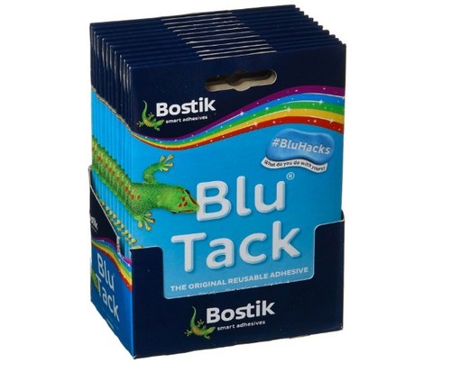 Blu tack sticky usable - blu,
