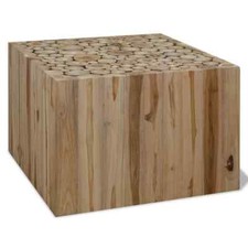 Coffee Table Genuine Teak 50x50x35 cm vidaXL