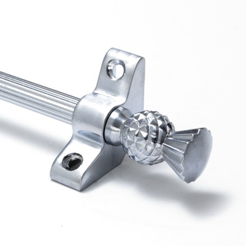 Satin chrome stair - rods,