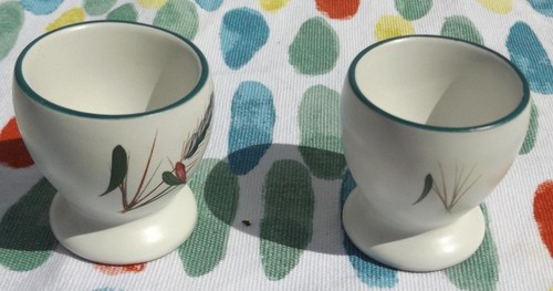 Denby greenwheat egg cups - greenwheat,