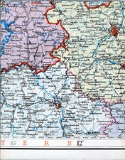 Schleiz Hirschberg Gefell Tanna Saalburg 1948 Partial Card/Ln. Plauen Hof Mill Droff