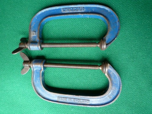 Vintage record clamps 6 - vintage, 6"