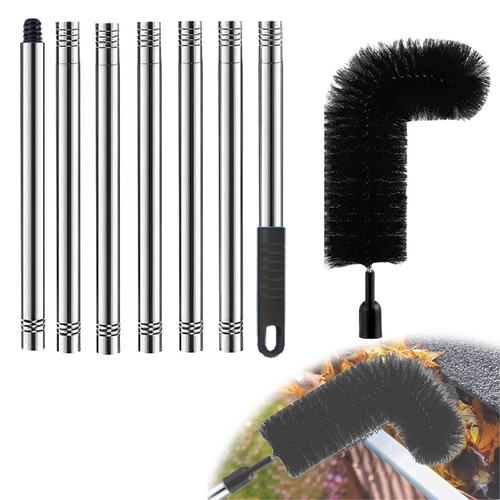 Gutter cleaning brush with - gutter,