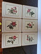 Set of 6 Vintage Pimpernel Redoute Rose Placemats 30x23cm W1