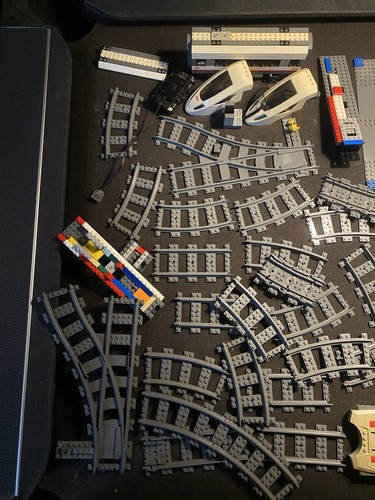 Lego city train track lot - city,