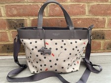 Radley London Vintage Dog Spot Multiway Bag with Zip Top - Ash Grey