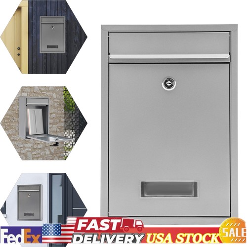 Wall mounted mailbox lockable - mounted,