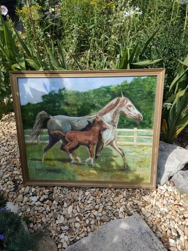 Oil painting equestrian horse - equestrian,