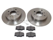 FOR NISSAN PRIMERA P11 2.0TD 2.0 GT REAR 2 BRAKE DISCS AND PADS SET NEW (278mm)