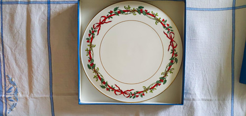 Royal worcester holly ribbons - royal,