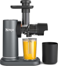 Ninja JC151UK Cold Press Juicer Machine with 0.7L Jug & 1.1L Pulp Container Grey