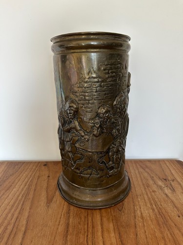 Arts crafts brass embossed - &,