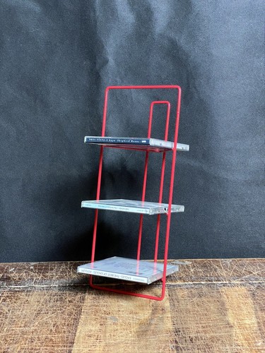 Metal red storage rack - metal,
