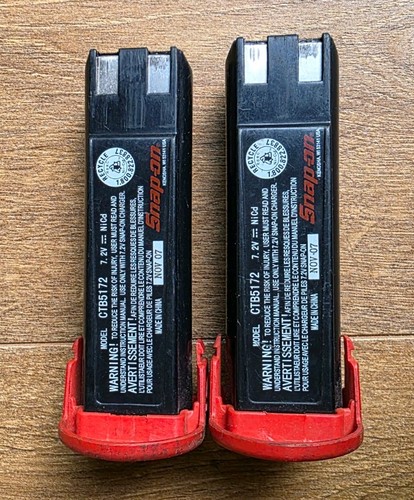 Snap ctb5172 2v batteries - snap-on, 7.2v