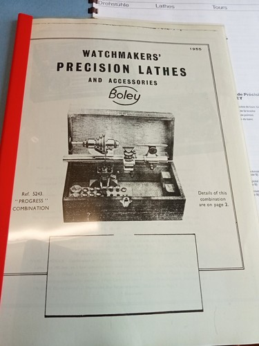 Boley watchmakers lathe
