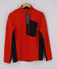 SPYDER BANDIT HYBRID HALF ZIP FLEECE JACKET MENS VOLCANO RED RRP £120 AD