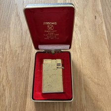 Sarome Piezo Electric Lighter In Box ~ Gold Tone