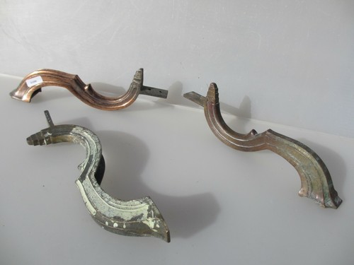 Vintage copper legs brackets - copper,