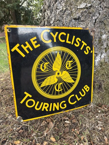 Vintage original enamel sign - original,