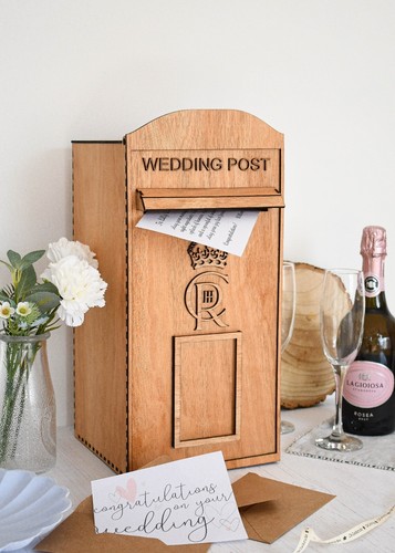 Customisable wedding post box - post,