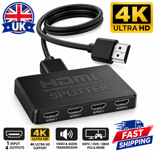 1x4 hdmi splitter in - 4k, 4