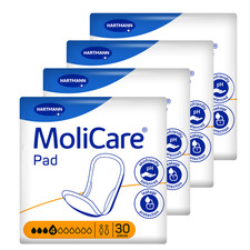 MoliCare Pad 4 Drop Incontinence Pads Hartmann (4x30pcs = 120 Count)