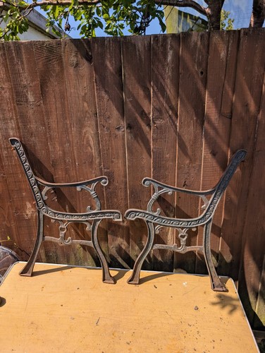 Vintage cast iron - iron, bench