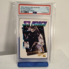 1995 Signature Rookies Tetrad SR Force #F21 Kevin Garnett Rookie RC HOF PSA 5