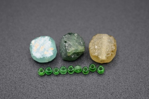 Ancient roman glass beads - glass,