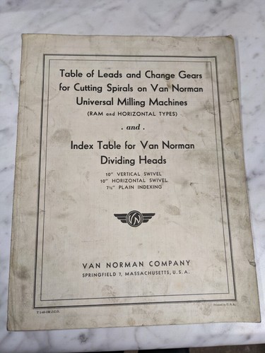 Van norman table leads - van, &