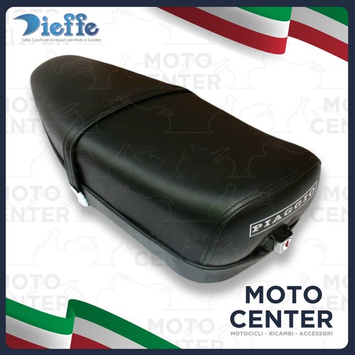 Black seater saddle - 2, piaggio