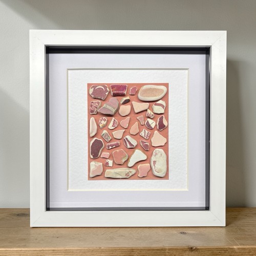 Handcrafted unique pink sea - pink,