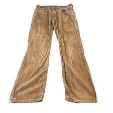 Tommy Hilfiger Mens Corduroy Jeans 34 32 Vintage Brown Relaxed Straight Baggy