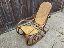 Edwardian Bentwood & Cane Thonet Style Rocking Chair in excellent condition.