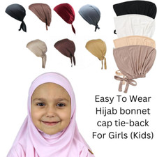 Girls Tie Back Bonnet Cap