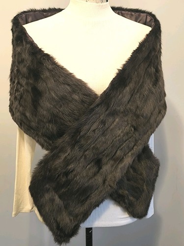 Vintage glossy mink fur - glossy,