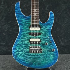 Suhr Custom Modern Quilt -Aqua Blue Burst- 2015USED! Used Electric Guitar