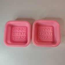 2x Square Handmade Soap Wax