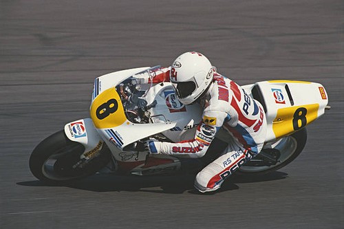 Ron haslam riding his suzuki - haslam,