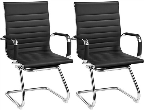 Faux leather office guest - leather,