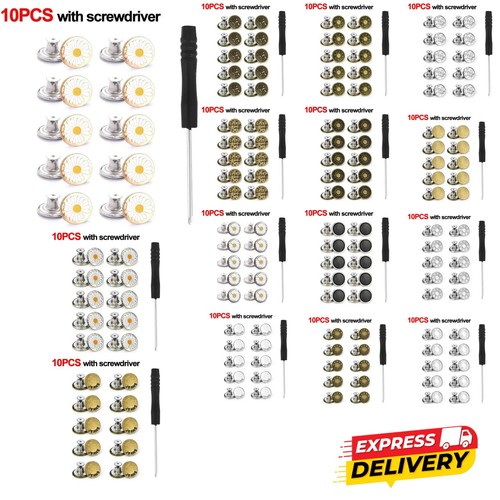10pcs metal jeans buttons - 10pcs,