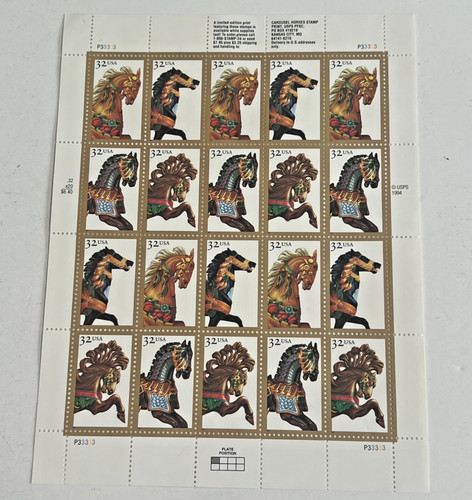 Full mint sheet carousel - us,
