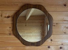 Vintage MCM Teak Framed
