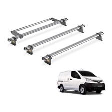 Nissan NV200 Roof Rack for 2009+ 3x Roof Bars & Roller Van Guard Ultibar Trade